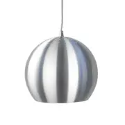 Itzel Modern Spherical Cord Drop Metal Pendant Light Lamp - Aluminium.