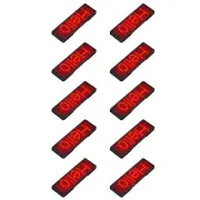 10X Bluetooth LED Name Badge Rechargeable Light Sign DIY Programmable2819