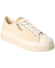 Isabel Marant Austen Canvas Platform Sneaker 36 Beige