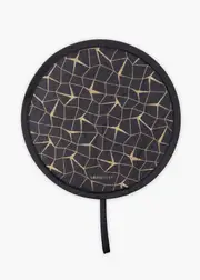 [Taking Shape] Taking Shape Evening Twist Fan in Black / Gold - Women's Accessories Black / Gold