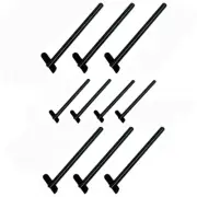 SS Black Oxide 1/8" Short Length Hand Swage Drop Spin Stud For 1/8" Cable 10 PC