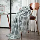 Chezmoi Collection Kendall Checkered Cotton Muslin Woven Gauze Throw Blanket