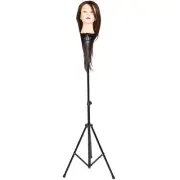 Adjustable Mannequin Head Tripod Wig Stand with Carry Bag Portable Display