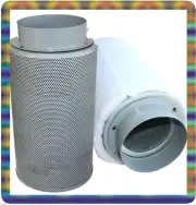 6" HYDROPONIC INLINE EXHAUST AIR CARBON FILTER SCRUBBER GROW SYSTEM SUPPLY