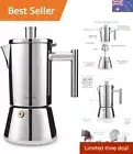 Diego Stovetop Espresso Maker Stainless Steel Italian Coffee Machine 4Cup 200...