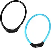 ibasenice 2pcs Bike Code Lock Theft Combination Lock for Bicycles Mountain Bikes Motorcycles and Scooters Durable and Flexible Design Portable and Convenient Security Random Color