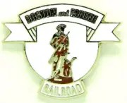 Boston & Maine Railroad Minute Man Hat Pin Train