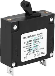 Nutriess Robust DC AC Manual Toggle Reset Switch Compact Lightweight Fire Resistant Housing for Safety Circuit Breaker 30A (15A)