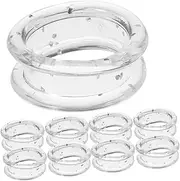 ifundom 12pcs Soft Silicone Finger Rings for Pet Grooming Scissors Comfortable Grips for Dog Nail Trimmers Durable Silicone Inserts for Dog Grooming Tools