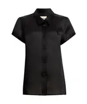 Khaite Keefe Button-Up Blouse S,L,M black
