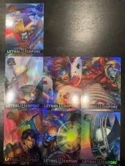 1995 Fleer Ultra Marvel X-Men Chromium NEAR COMPLETE LETHAL WEAPONS CARD SET