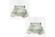 SOGA 2X 200cm Light Green Fuzzy Super Soft and Cozy Fluffy Throw Blanket