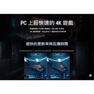 ASUS 華碩 ROG XG32UQ 32吋 螢幕顯示器 4K 160Hz 電競 1ms/F-Sync/HDMI2.1