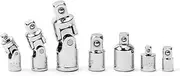 NMNCBNTKGD 7Pcs Universal Joint Impact Angle Socket Adapter Set 1/4" 3/8" 1/2" Drive Socket Bit Bendable Adapter Socket Car Repair Tools