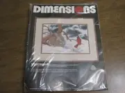 DIMENSIONS SNOWY FRIENDS CREWEL STITCH KIT