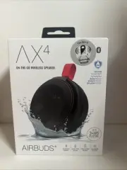 AX4 On-The-Go Wireless Speaker Bluetooth Hands-Free Calling Water Resistant