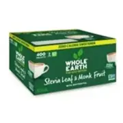 Whole Earth Stevia & Monk Fruit Zero Calorie Sweetener, 400 Packets Free Shipp