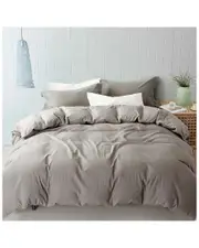 Modern Threads 3pc Linen-Blend Duvet Set