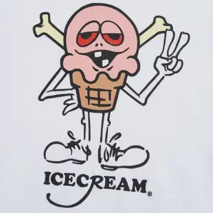 ICECREAM PEACE SS TEE 男款 短袖上衣 短T T恤 421-1204-WHITE 白色