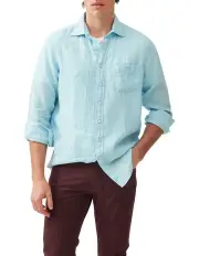 [Rodd & Gunn] Cable Bay Long Sleeve Shirt in Inlet