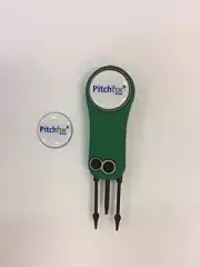 Pitchfix Fusion 2.5 Divot Tool ,Green with extra marker