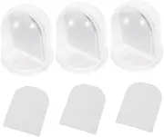 3 Set Photo Snow Globe Kit Christmas Decoration with Frames White for Custom Crafts for Holiday Parties and Festive Displays