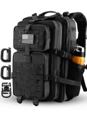 45L MOLLE Assault Backpack, Tactical Backpack Military Army Camping Rucksack ...