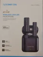 SOOMFON Wireless Lavalier Microphone for iPhone Professional 2.4GHz