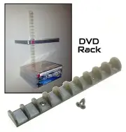 Wall Mount Bracket Rack for Holding DVD, Video Games, BluRay, CD, Movies