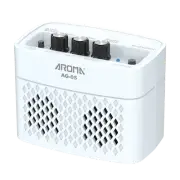 Aroma AG05WH 5W Portable Rechargeable Electric Guitar Amplifier - White