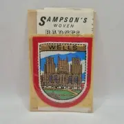 WELLS England Cathedral Vintage Souvenir Sew On Patch Badge NEW