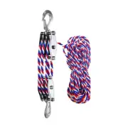 Block and Tackle Pulley System Manual Hand Portable Sturdy Rotatable Pulley for