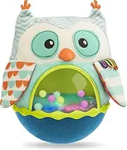 B. Baby – Roly-Poly Owl – Sensory & Musical Toy for Babies – Wobbling Toy with Colorful Balls – 6 Months + – Owl Be Back