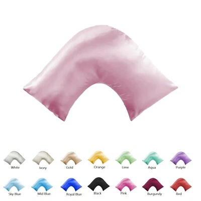 U Shape Satin V Shaped Tri Boomerang Pillowcase Pillow Case Maternity Cushion