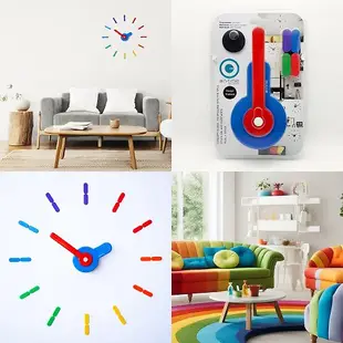 On-Time Wall Clock Peel and Stick V1M Rainbow 56-60 Cm.