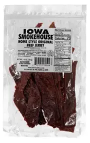 Iowa Smokehouse IS-10JN 10 oz. Original Beef Jerky