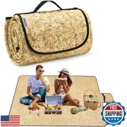 Large Beach Blanket Waterproof Sandproof Picnic Blankets Outdoor Blanket Fold