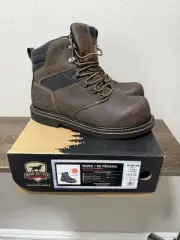 Irish Setter Boots Mens 10.5EE Farmington Work Ankle 83638 Brown Leather Lace Up