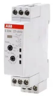 ABB OFF DELAY SINGLE TIMER RELAY 6A 0.05s-100h 24-240V AC/DC 2-Contacts DPDT