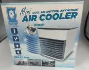 Mini Personal Air Cooler 3 Fan Speed Humidifier USB Port 7 Colors LED Lights S2