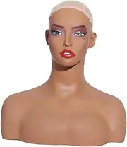 Generic Female Head Manikin Head with Makeup for Jewelry Hair Accessories Glasses