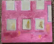 Benjamin Gross Listed California Artist Signed Abstract Acrylic On Canvas