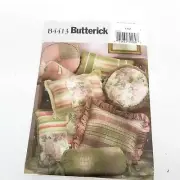 Butterick Pattern B4413 UNCUT Pillow Pattern Eight Decorative Throw Pillows