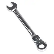 Sealey Flexi Head Ratchet Combination Spanner 19mm 72 Tooth Bi Hex FHRCW19