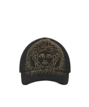 medusa-embellished baseball cap S,M Black