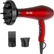 BERTA 1875W Professional Salon Hair Dryer Negative Ionic Blow Dryer Salon
