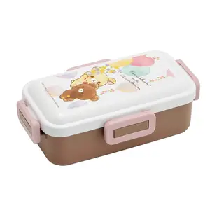 【百科良品】日本製 萌萌拉拉熊 懶懶熊 懶妹x蜜茶熊 便當盒 保鮮餐盒 抗菌加工Ag+ 530ML(日本境內版)