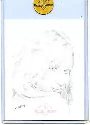 2007 BENCHWARMER SHANNON MALONE JUMBO SKETCH CARD BY DYSON