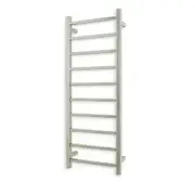 Radiant Polished 430 x 1100mm Square Heated Towel Rail (Right Wiring) STR430RIGHT