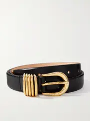 [Déhanche] Déhanche - Hollyhock Leather Belt - Black - small small Black